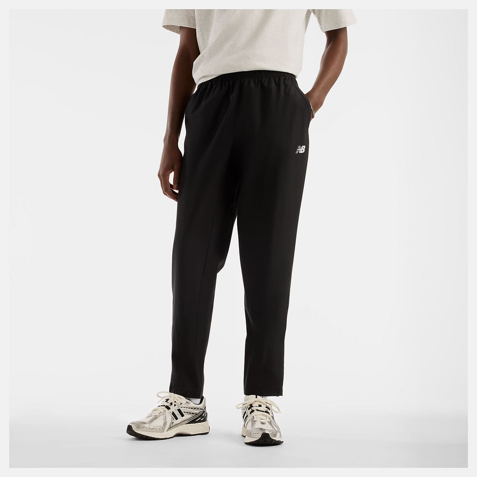 Штани чоловічі New Balance Utility Woven Pant Black White MB61K61RBK