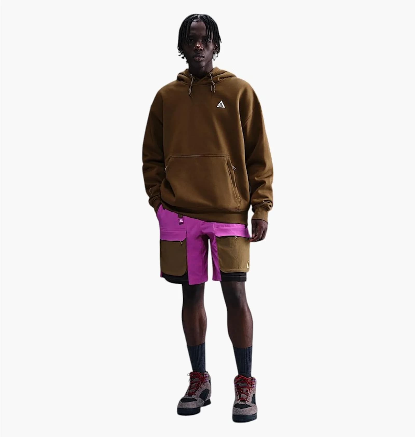 Худі чоловіче Nike ACG Tuff Fleece Therma-FIT Mosswood Brown DZ3392-235